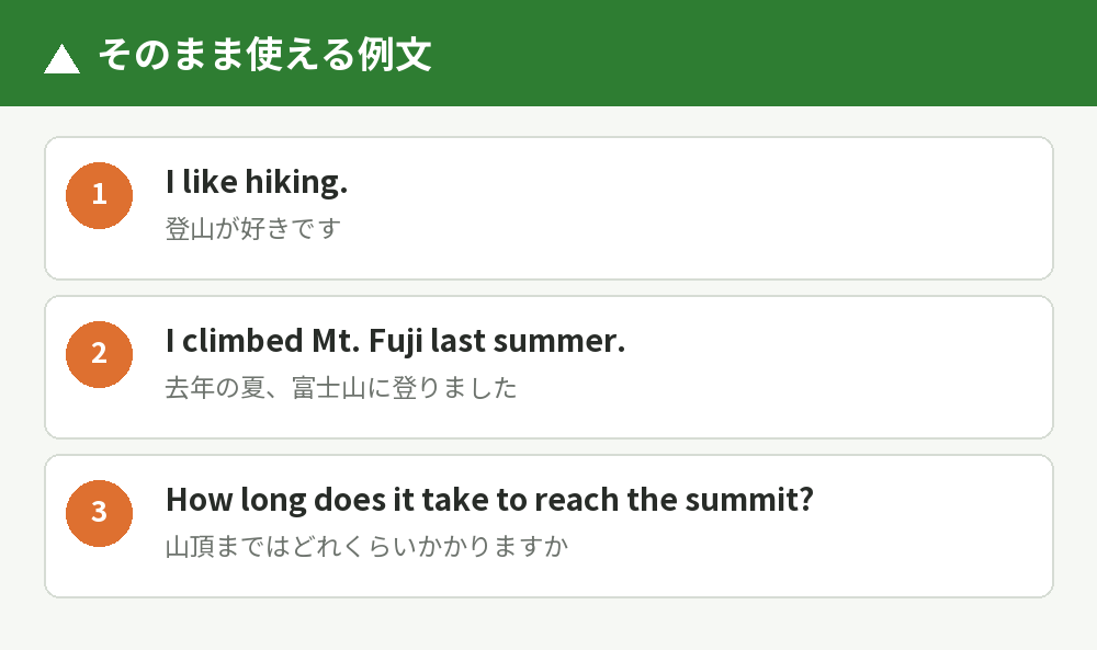 場面別の例文