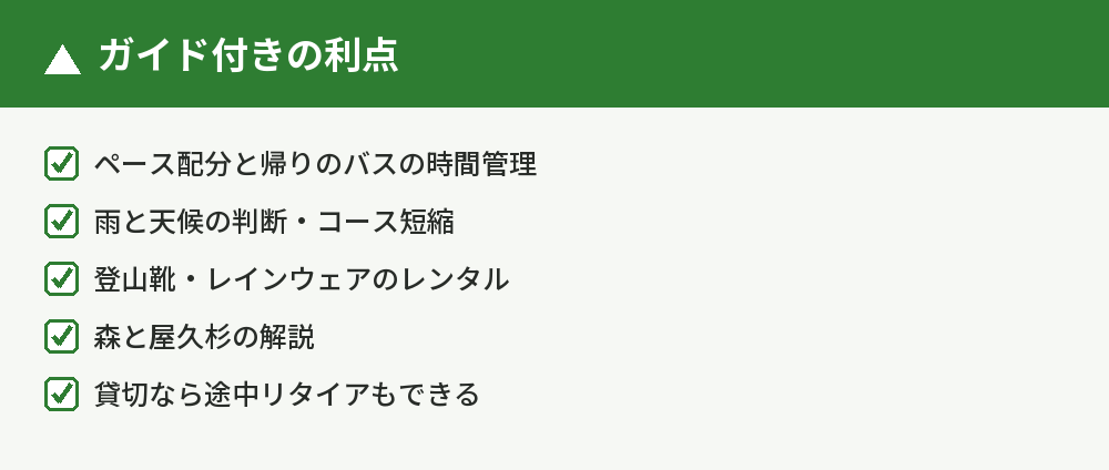 ガイド付きツアーを選ぶ理由