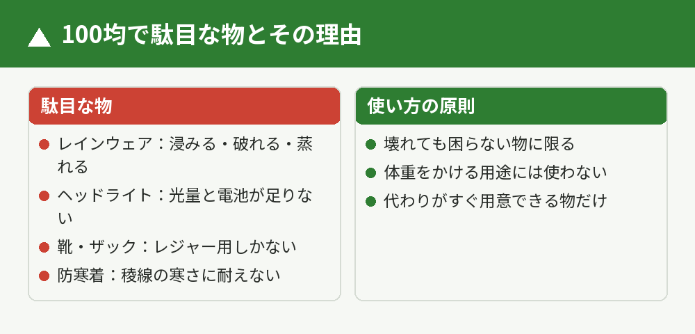 100均で済ませてはいけない理由